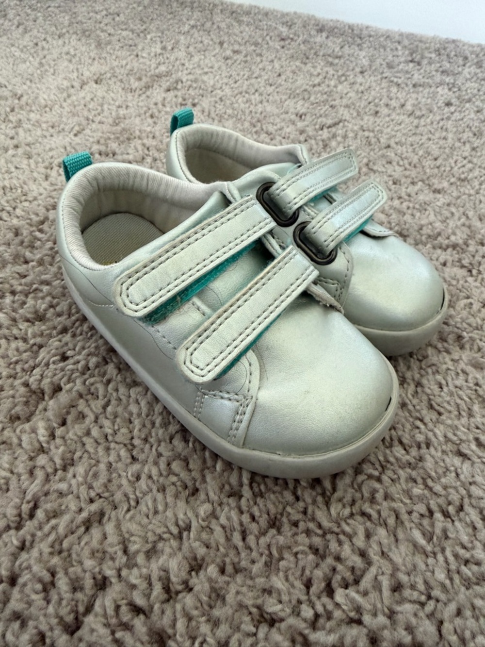 Ten Little Everyday Sneakers in Metallic Silver